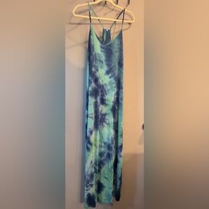 Tie-dye maxi dress